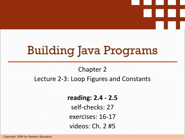 Building Java Programs