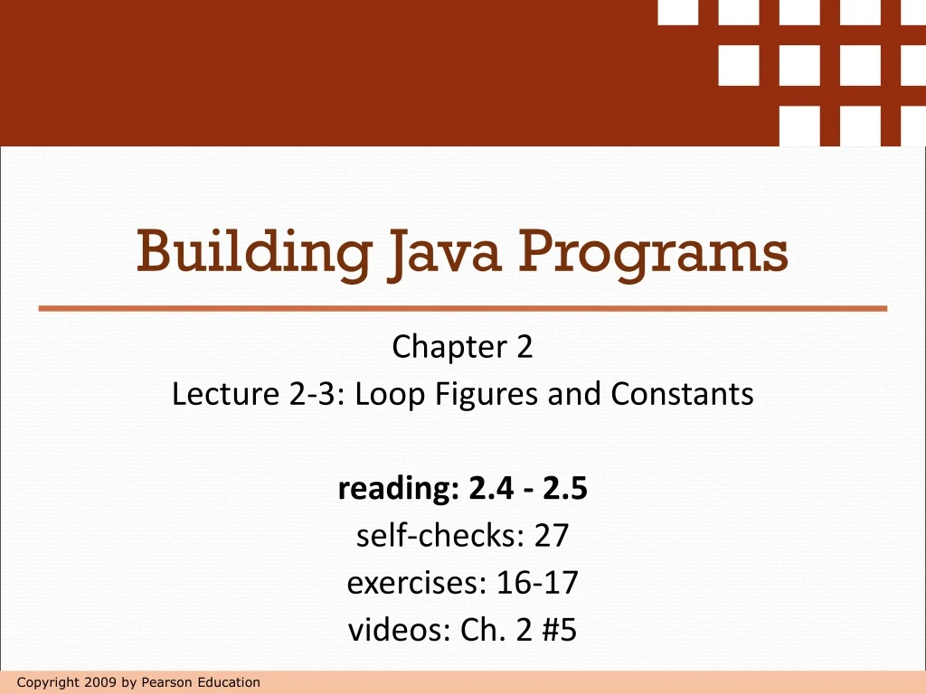 building java programs