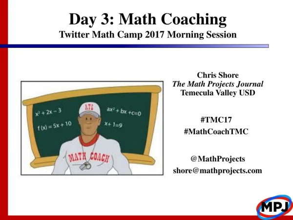 Chris Shore The Math Projects Journal Temecula Valley USD
