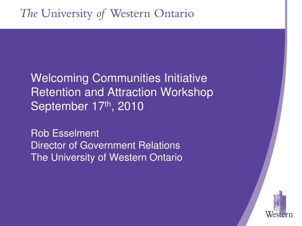 welcoming communities initiative retention