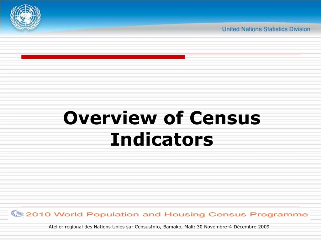 overview of census indicators