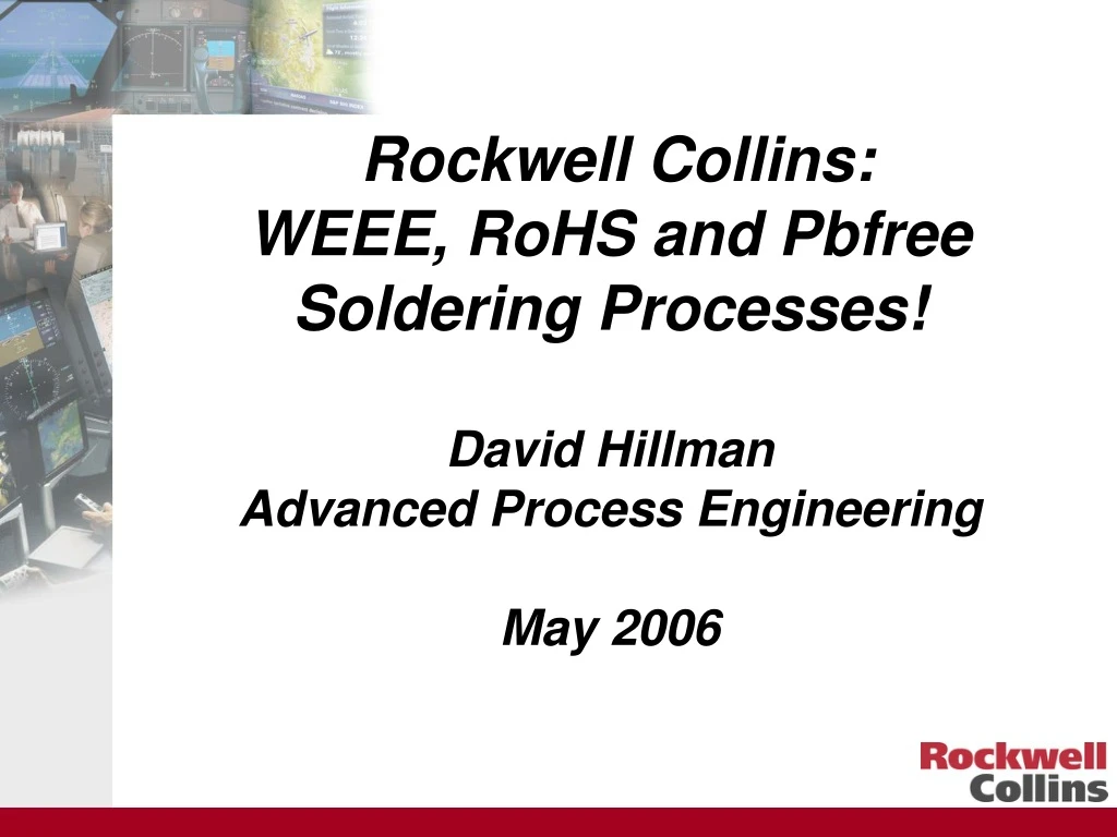 rockwell collins weee rohs and pbfree soldering