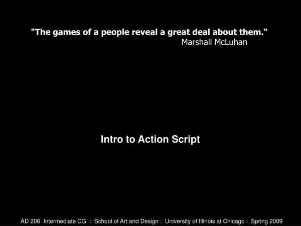 Intro to Action Script