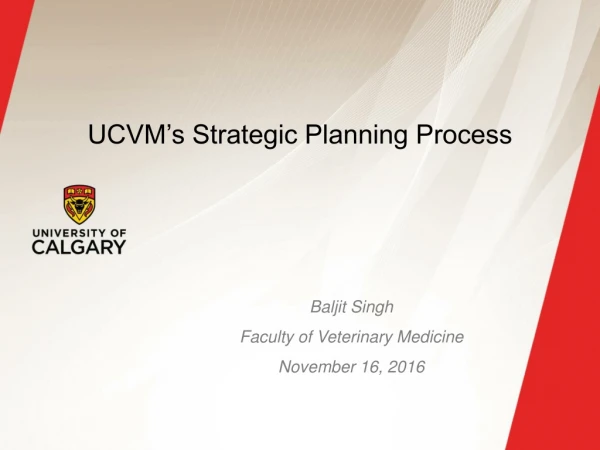 UCVM’s Strategic Planning Process