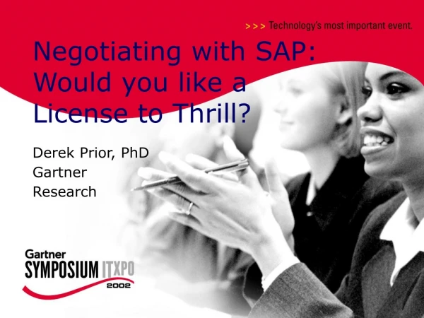 Negotiating with SAP: Would you like a License to Thrill?