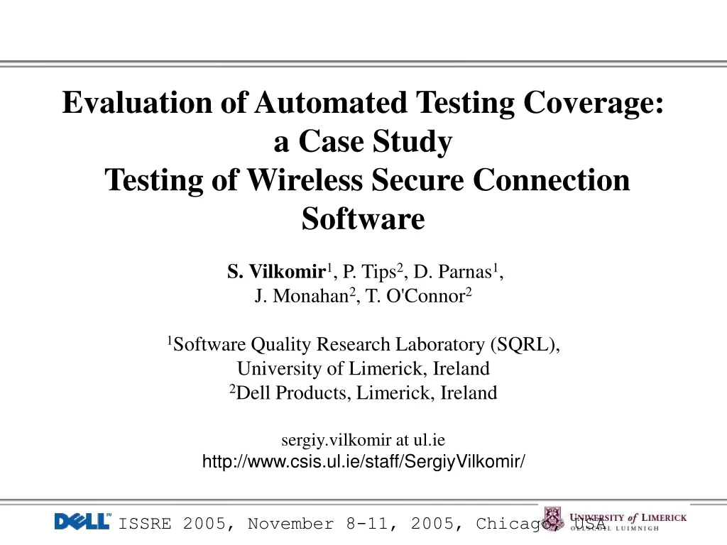 evaluation of automated testing coverage a case