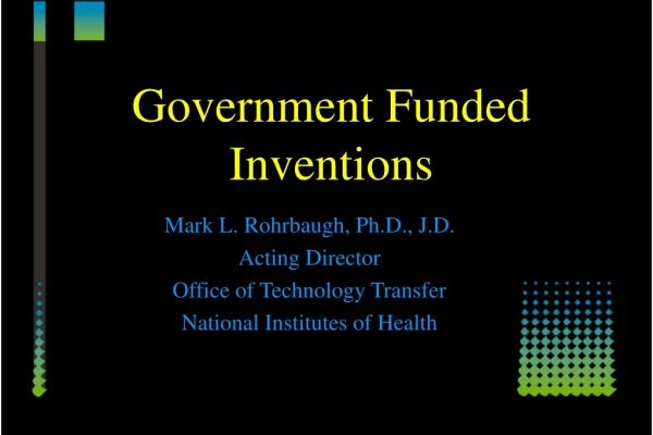 Government Funded Inventions