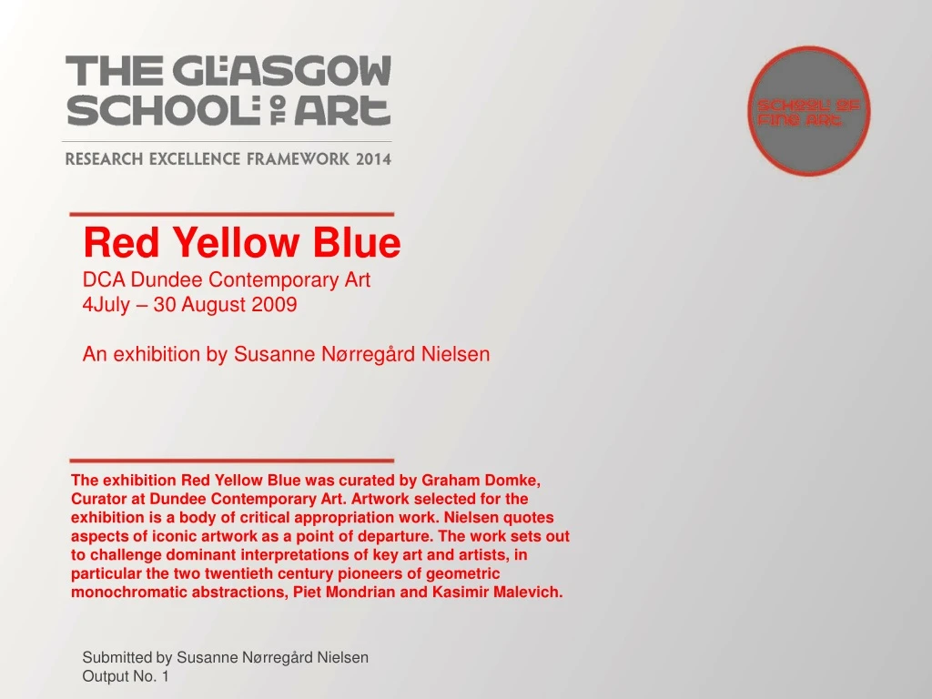red yellow blue dca dundee contemporary art 4july