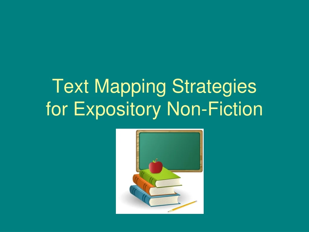 text mapping strategies for expository non fiction