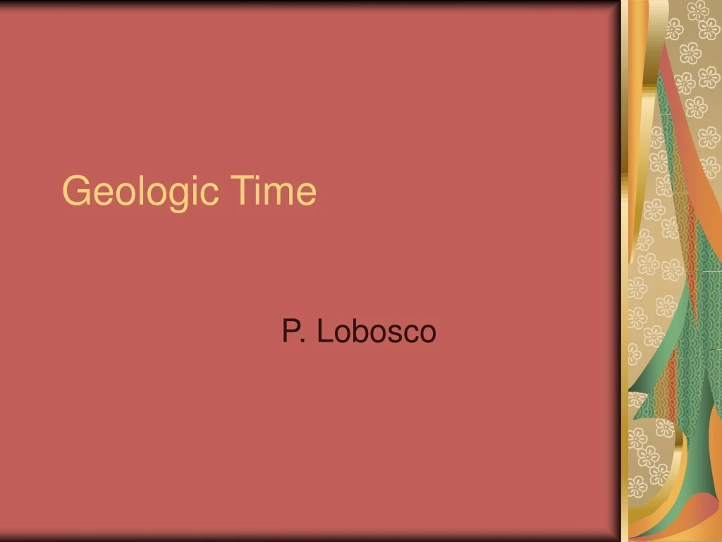 geologic time