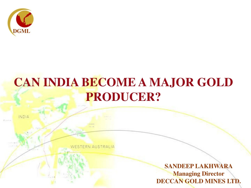 can india become a major gold producer