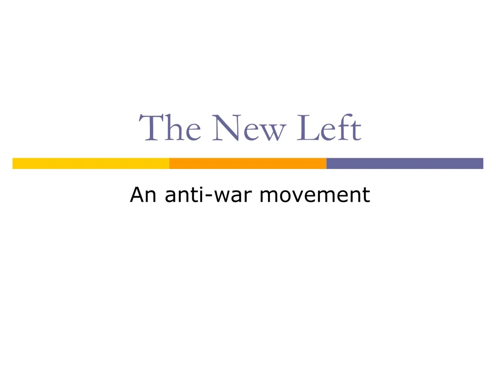 the new left