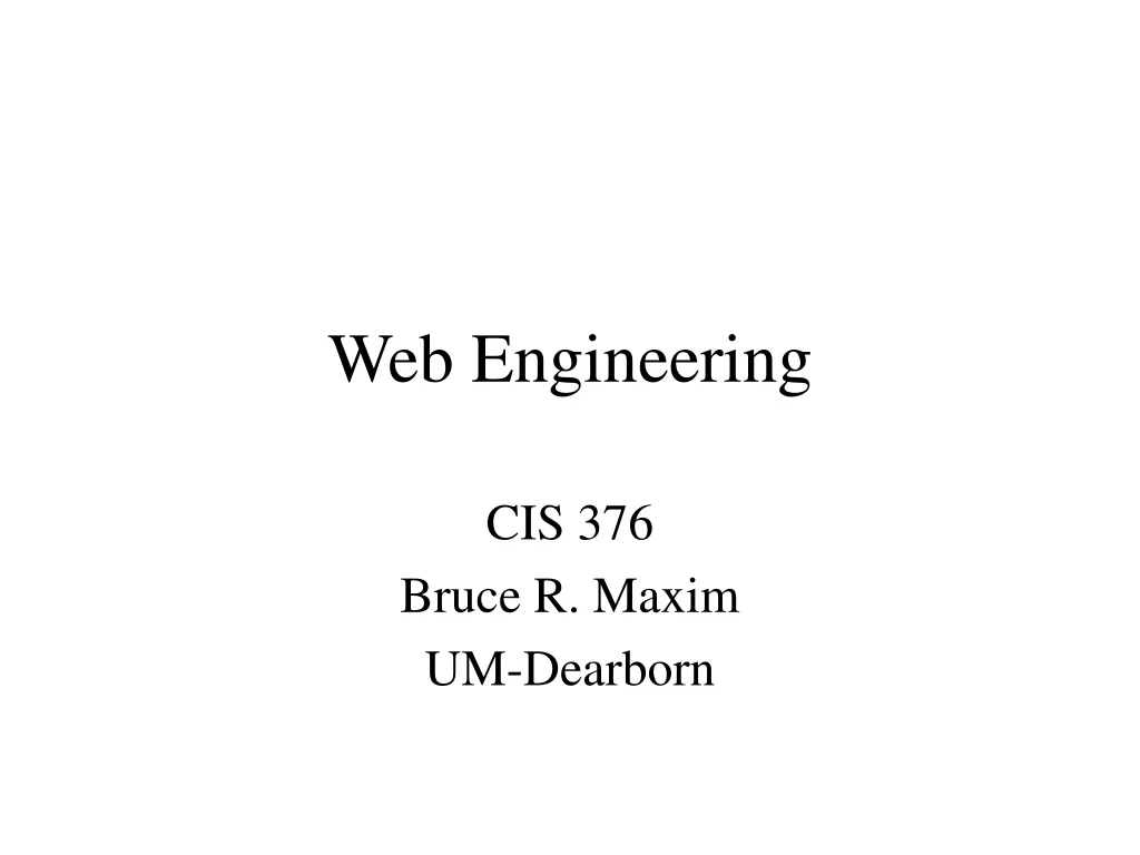 presentation model web engineering