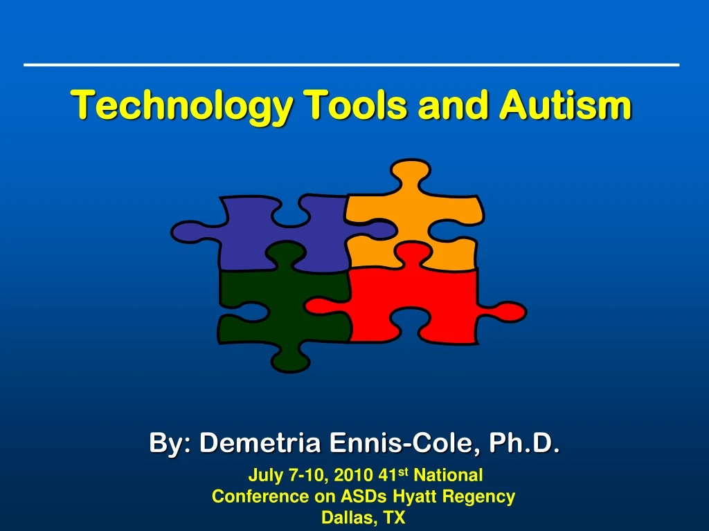 technology tools and autism