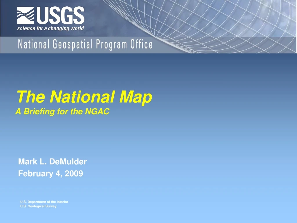 the national map a briefing for the ngac