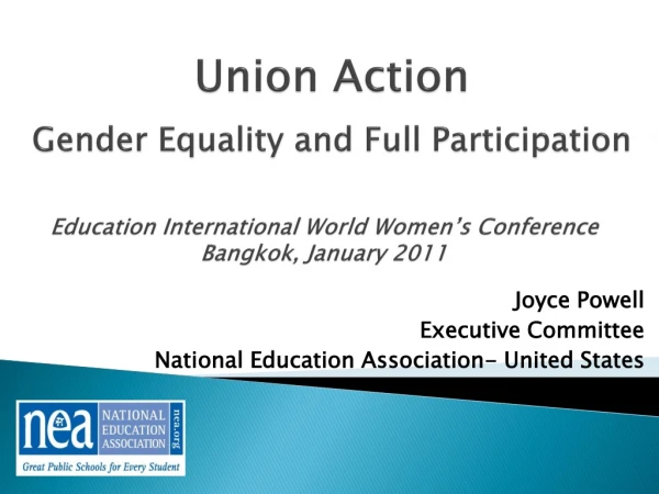 Joyce Powell Executive Committee  National Education Association- United States