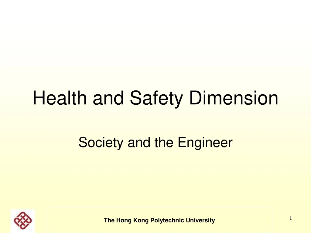 health and safety dimension