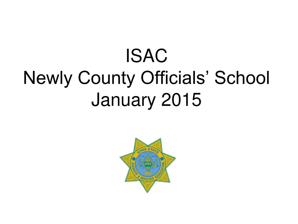 isac newly county officials school january 2015