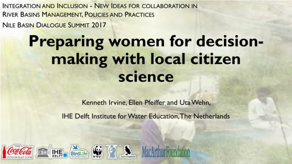 Preparing women for decision-making with local citizen science