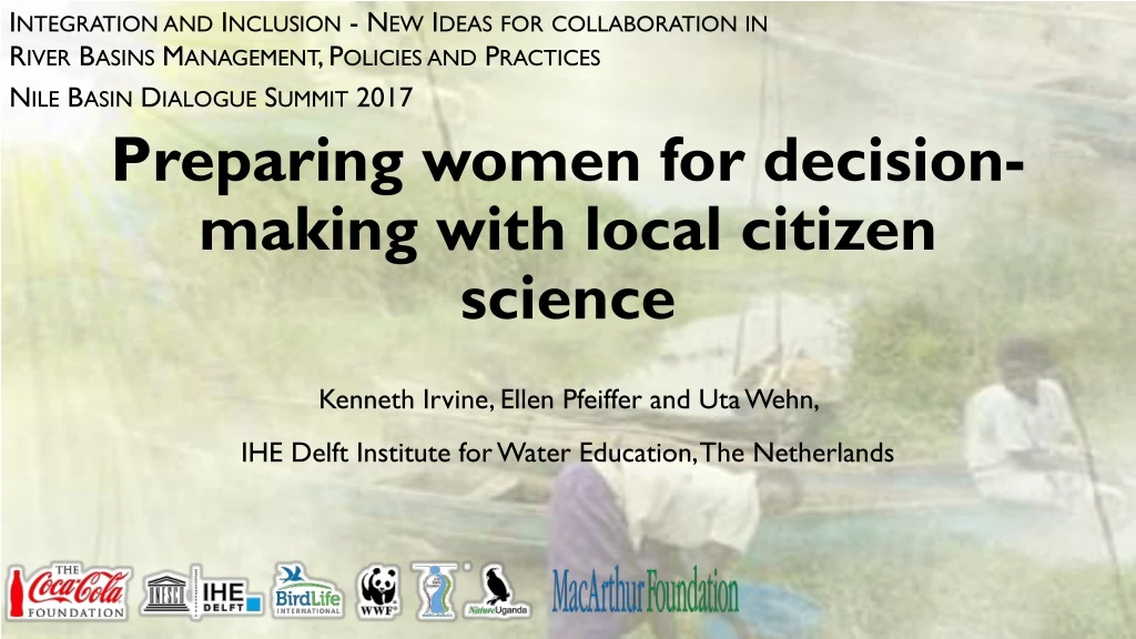 preparing women for decision making with local citizen science