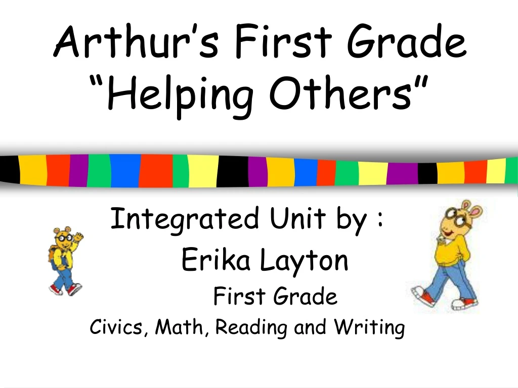 arthur s first grade helping others