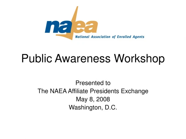 Public Awareness Workshop