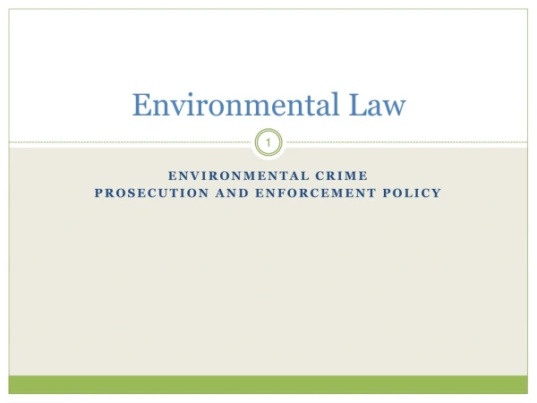 Environmental Law