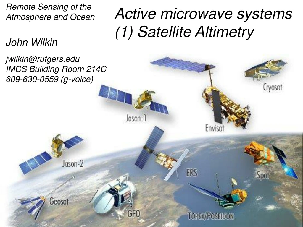 remote sensing of the atmosphere and ocean