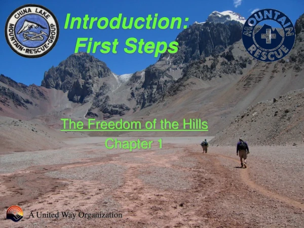 Introduction: First Steps