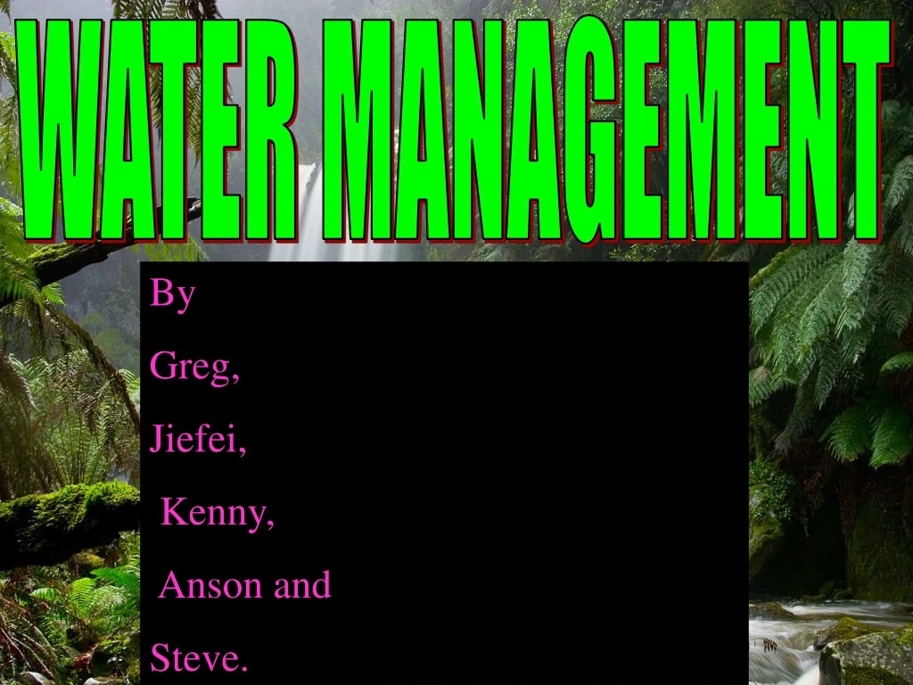 water management