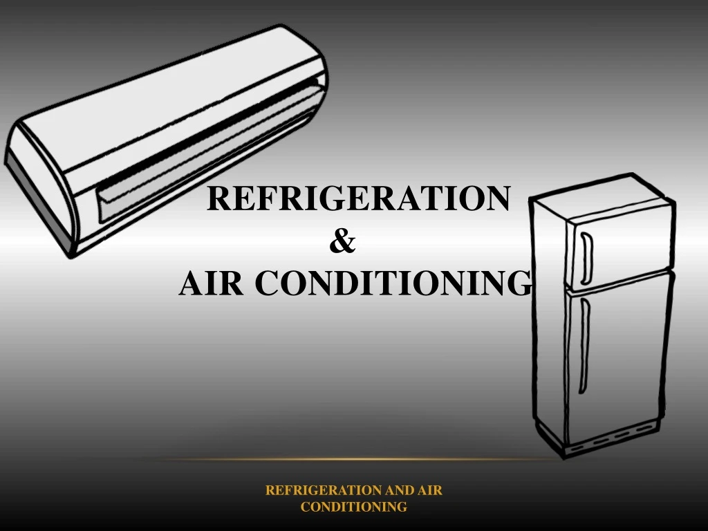 refrigeration air conditioning