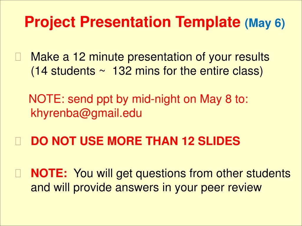 project presentation template may 6