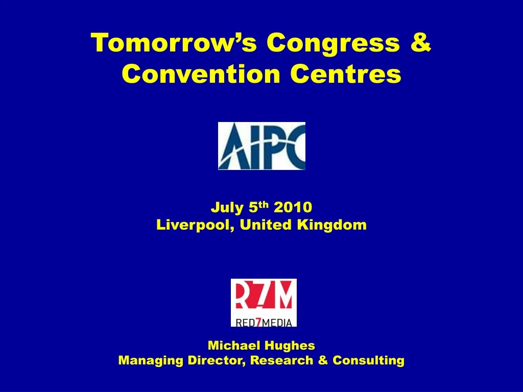 tomorrow s congress convention centres