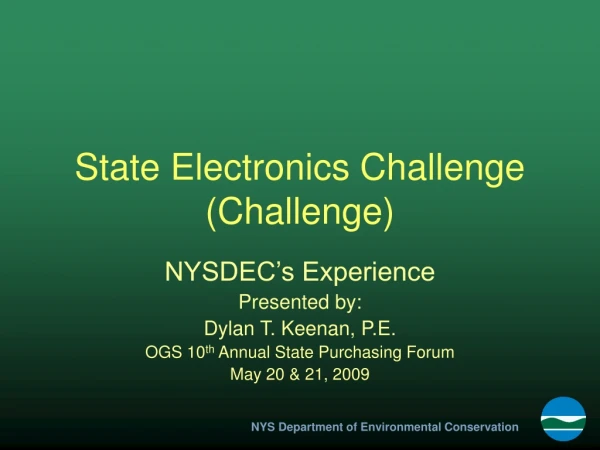 State Electronics Challenge (Challenge)