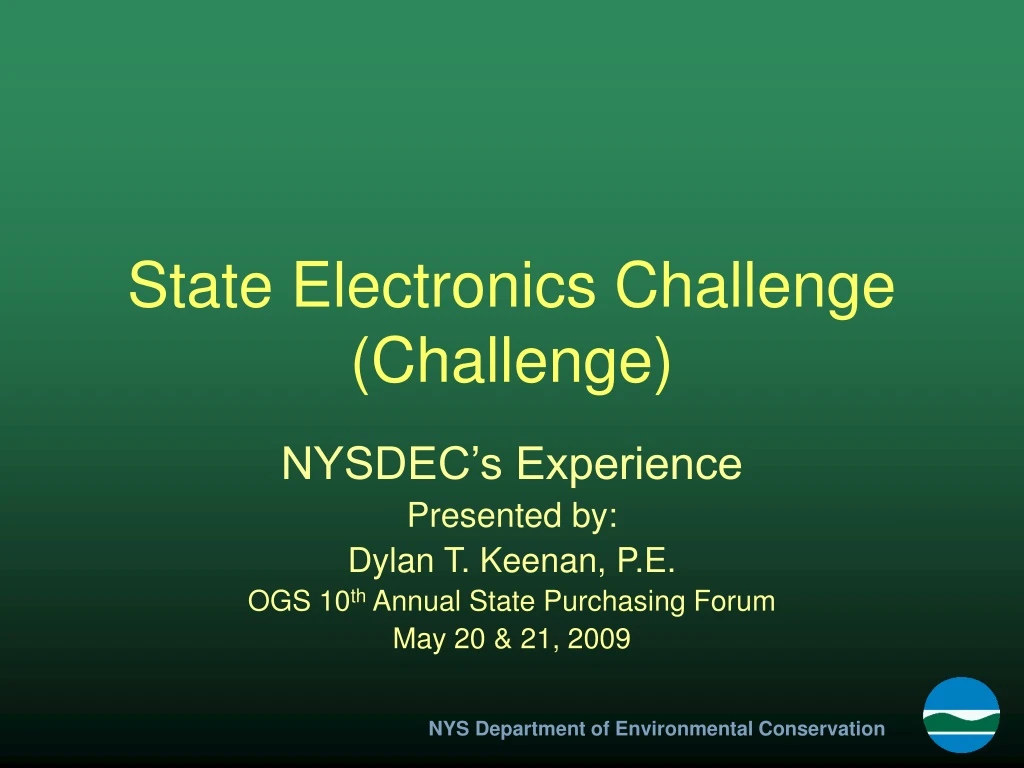 state electronics challenge challenge