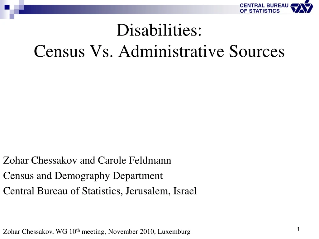 disabilities census vs administrative sources