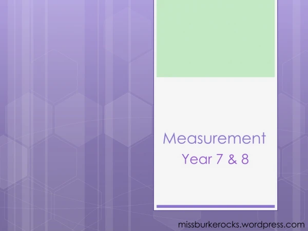 Measurement