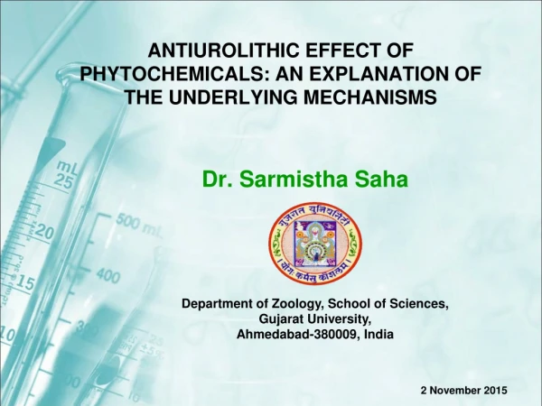 ANTIUROLITHIC EFFECT OF PHYTOCHEMICALS: AN EXPLANATION OF THE UNDERLYING MECHANISMS