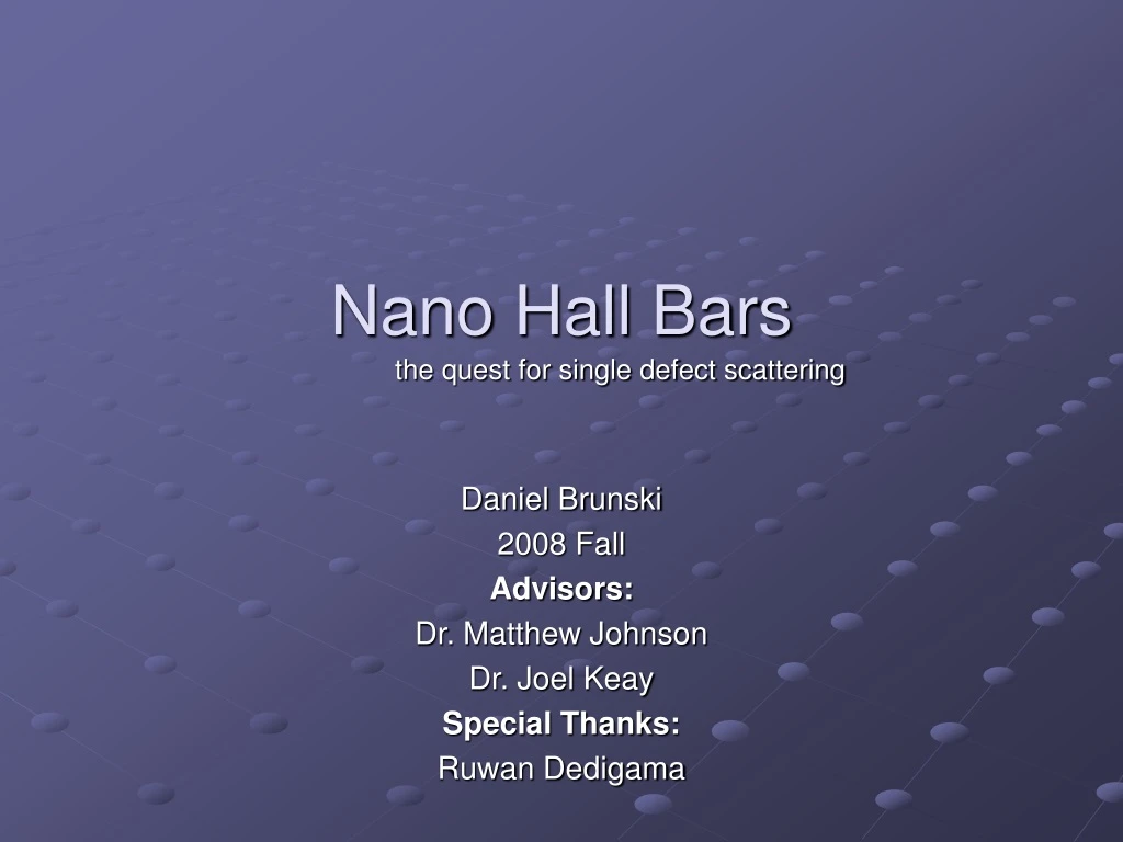 nano hall bars