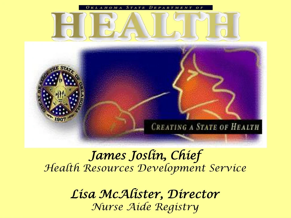 james joslin chief health resources development