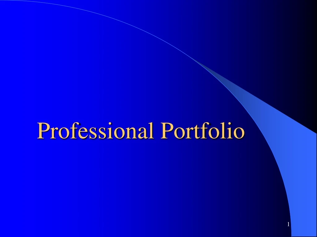 professional portfolio