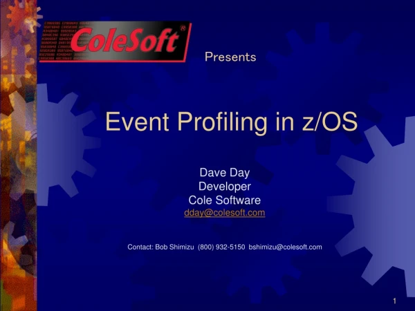 Event Profiling in z/OS
