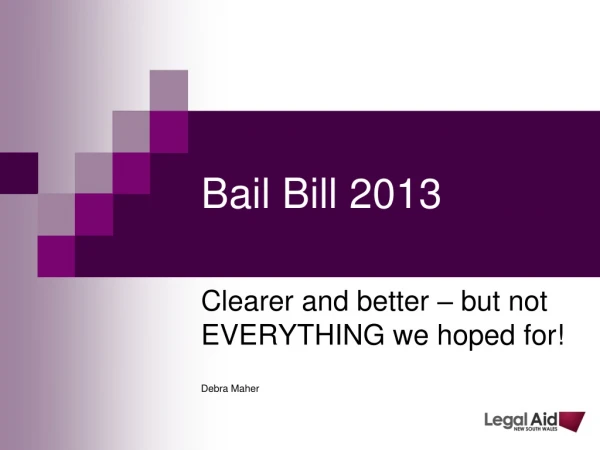 Bail Bill 2013