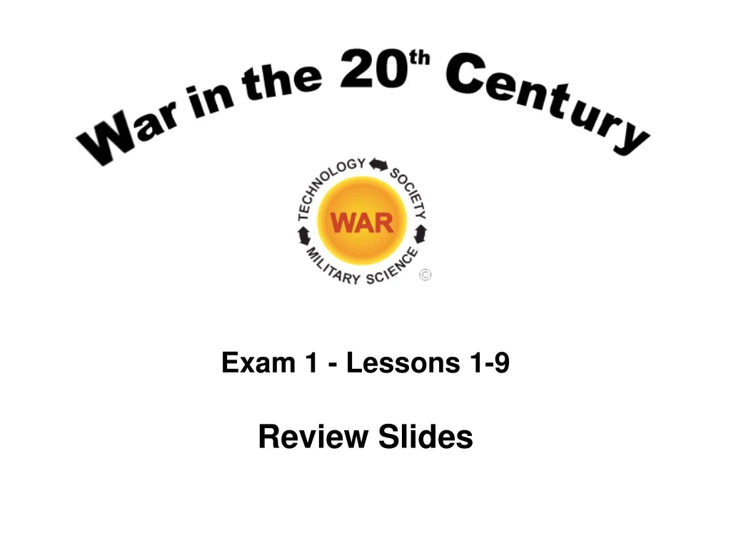 exam 1 lessons 1 9 review slides
