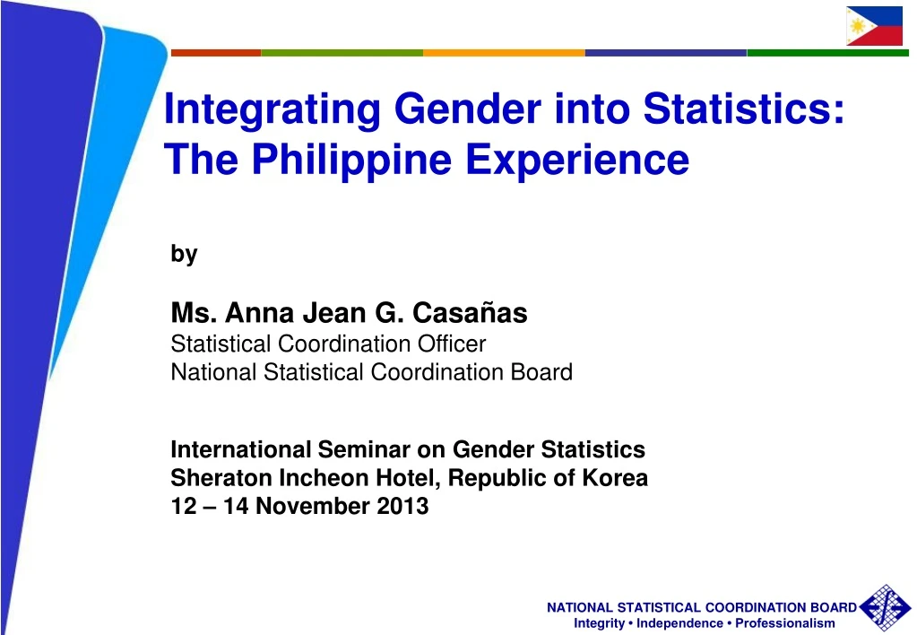integrating gender into statistics the philippine