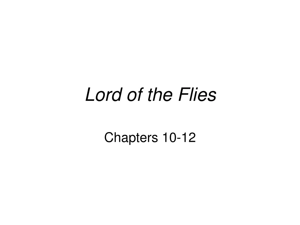 lord of the flies