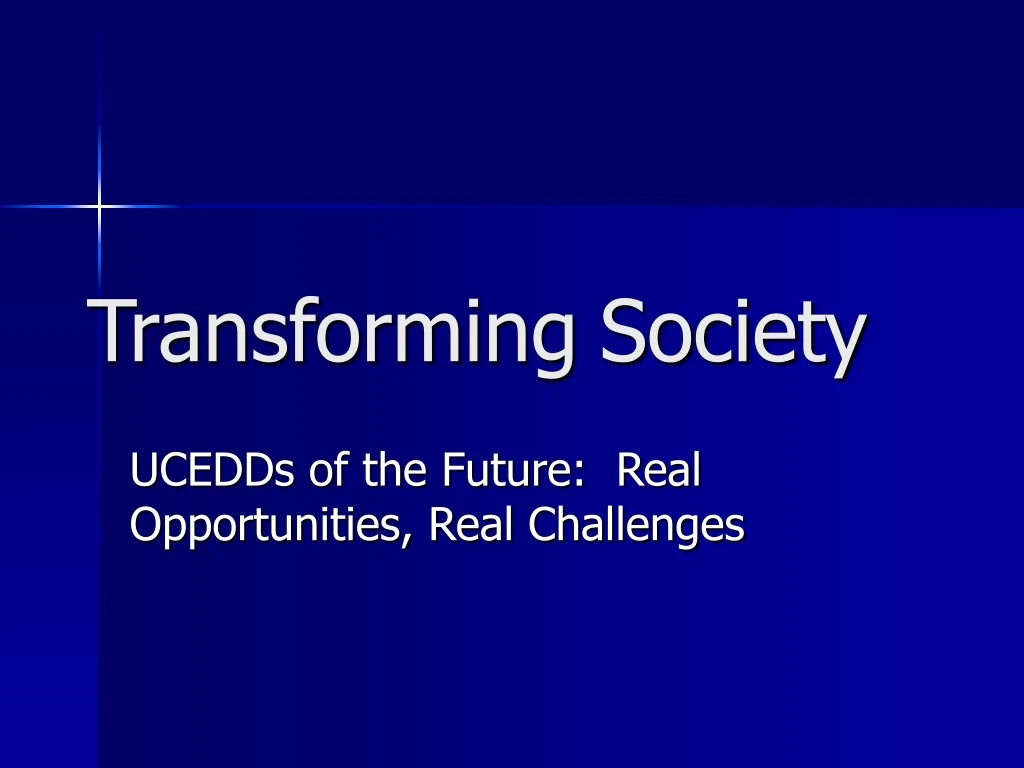 transforming society