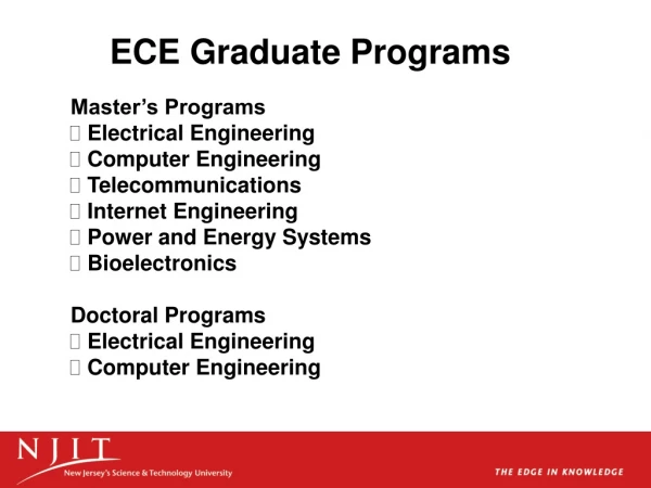 ECE Graduate Programs