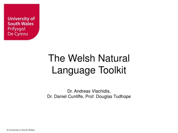 The Welsh Natural Language Toolkit