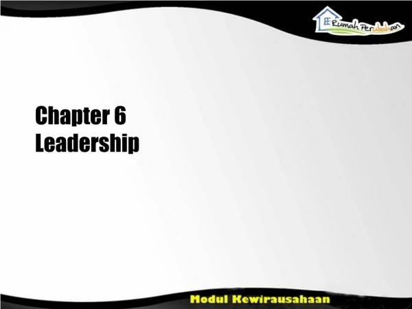 Chapter 6 Leadership